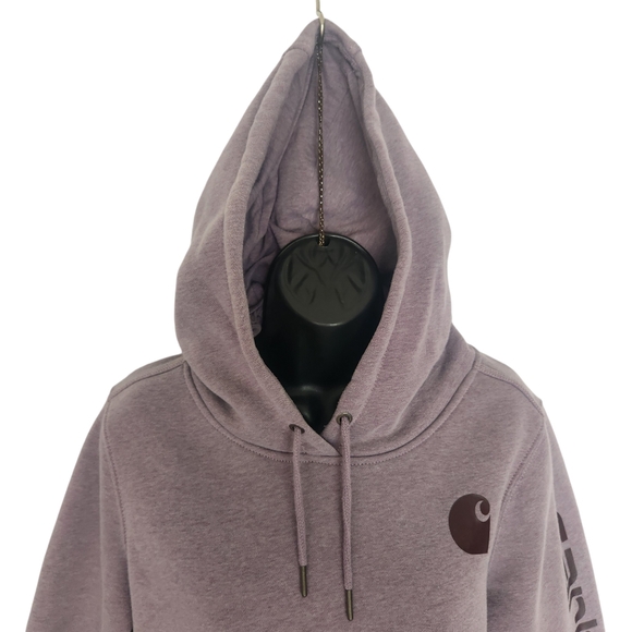 Carhartt Clarksburg Sweatshirt Hoodie Womens Small Relaxed Fit  Lilac Haze - Picture 3 of 15